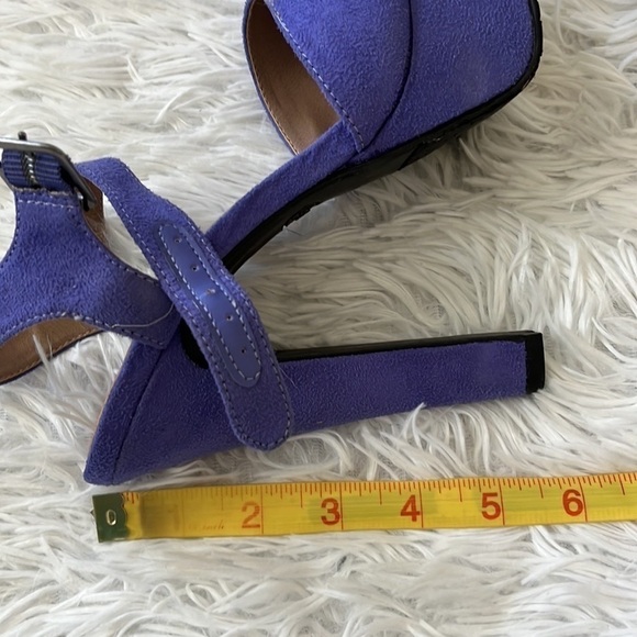 Candies Women’s heels Purple Suede Open-toe Platform size 7.5 M - Picture 12 of 13